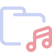 Folder Audio SVG Icon - Free Download