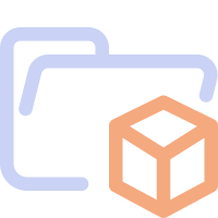Folder Packages Open icon as SVG, PNG, JSX, and Base64