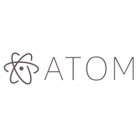 Atom Wordmark Logo SVG - Free Download
