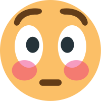 Flushed Face icon as SVG, PNG, JSX, and Base64