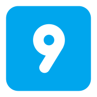 Keycap 9 SVG icon