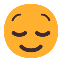 Relieved Face SVG Icon - Free Download