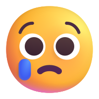 Crying Face SVG icon