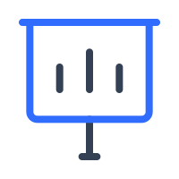 Presentation Bar Chart SVG Icon - Free Download