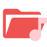 Folder Audio Open SVG Icon - Free Download