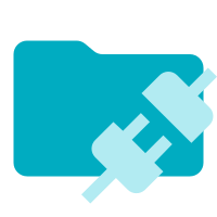 Folder Connection SVG Icon - Free Download