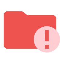 Folder Error SVG Icon - Free Download