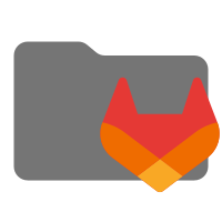 Folder Gitlab icon as SVG, PNG, JSX, and Base64