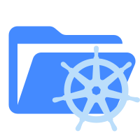 Folder Kubernetes Open SVG Icon - Free Download