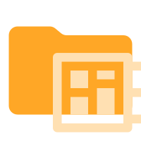 Folder Stack SVG Icon - Free Download