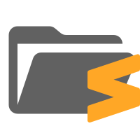 Folder Sublime Open SVG Icon - Free Download
