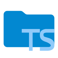 Folder Typescript SVG Icon - Free Download