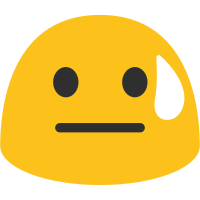 Downcast Face With Sweat SVG Icon - Free Download