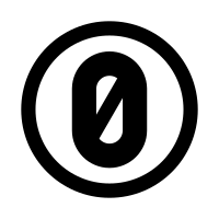 Zero Sls Icon Circled Zero With Slash SVG Icon - Free Download