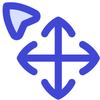 Arrow Cursor Move SVG Icon - Free Download