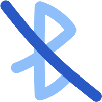 Bluetooth Disabled Flat SVG icon