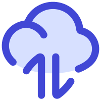 Cloud Data Transfer SVG Icon - Free Download