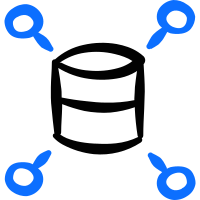 Database Hierarchy SVG icon