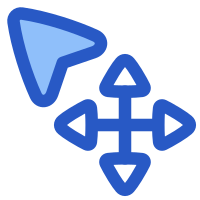 Arrow Cursor Move SVG Icon - Free Download