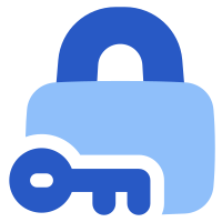 Padlock Key Flat SVG icon