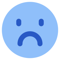 Sad Face Flat icon as SVG, PNG, JSX, and Base64