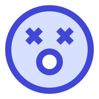 Smiley Shocked icon as SVG, PNG, JSX, and Base64
