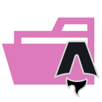 Folder Type Astro Opened SVG Icon - Free Download