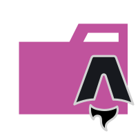 Folder Type Astro SVG Icon - Free Download