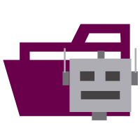 Folder Type Bot Opened SVG Icon - Free Download