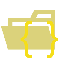 Folder Type Json Opened SVG Icon - Free Download