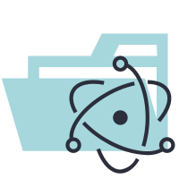 Folder Type Light Electron Opened SVG Icon - Free Download