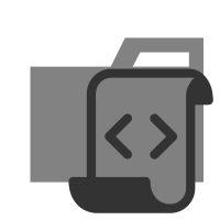 Folder Type Script SVG Icon - Free Download
